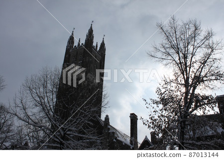 Snow scene at Princeton University Snow scene at Princeton University 87013144