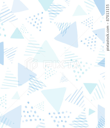 Beautiful and refreshing blue triangle background illustration 87013155