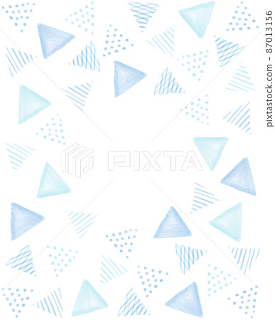 簡單的水彩三角框架 簡單的水彩三角框架 87013156