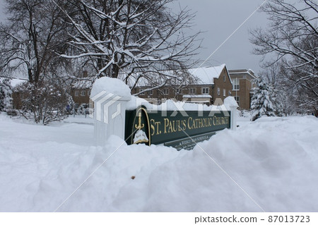 Princeton snow scene 87013723