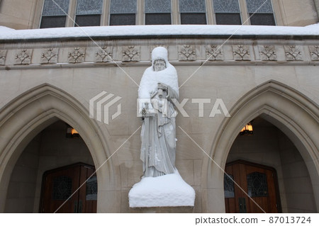 Snow scene at Princeton University 87013724