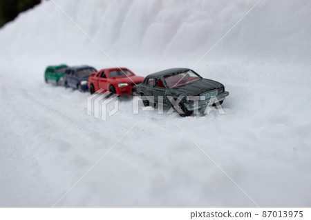 大雪導致交通擁堵 87013975
