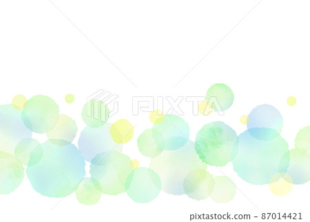 Mizutama green watercolor style 87014421