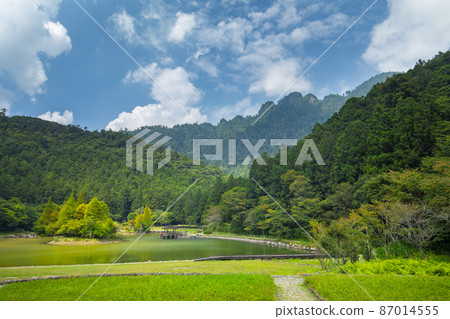台灣，高山湖泊，明池，森林，台湾、高山湖、明池、森林、Taiwan, alpine lakes, 87014555