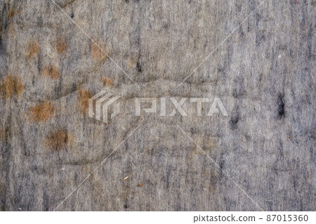 The texture of the old gray felt. 87015360