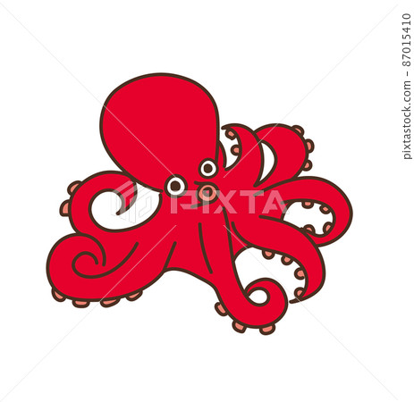 海洋生物、海產品、章魚的插圖 87015410