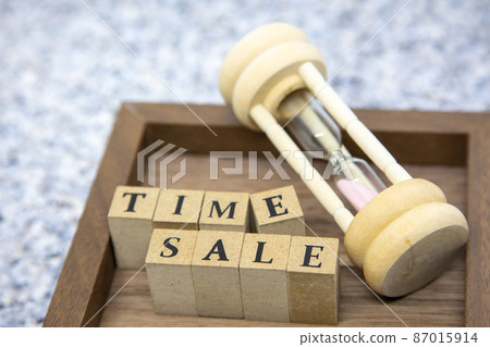 Character block and hourglass TIME SALE Character block and hourglass TIME SALE 87015914