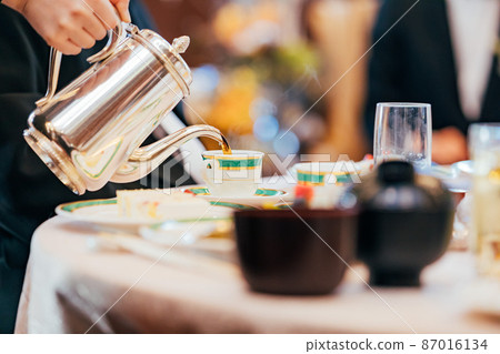 Wedding reception table coffee Wedding reception table coffee 87016134