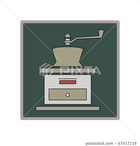 Coffee mill illustration Coffee mill illustration 87017216