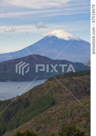 [Hakone Town, Kanagawa Prefecture] Mt. Fuji seen from the Daikanzan Observatory 87018478