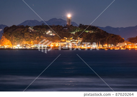 湘南海岸の夜景