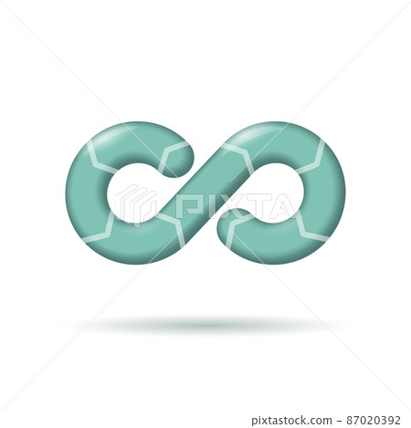 3D Devops software development operations infinity symbol. Realistic cartoon programmer administration system life cycle quality. Coding building testing release online freelance vector illustration 87020392