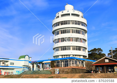 [和歌山縣]晴天下的鹽之崎觀光塔 87020588