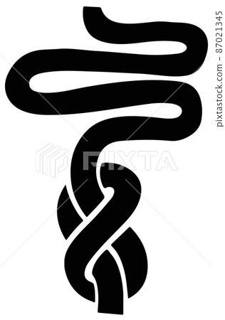 Constipation doodle icon  87021345