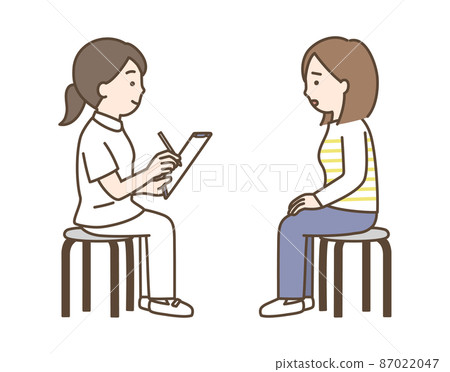 Medical examination, nurse, patient interview Medical examination, nurse, patient interview 87022047