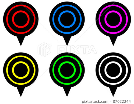 Illustration to mark and mark a specific position 87022244