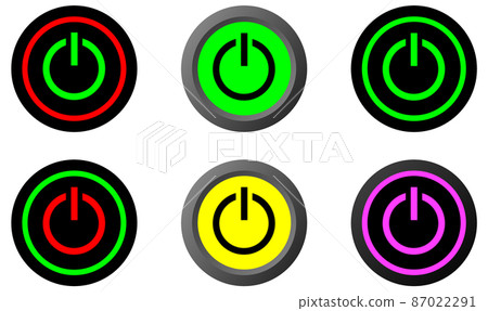 Illustration of a switch that turns on the power of electrical products Illustration of a switch that turns on the power of electrical products 87022291