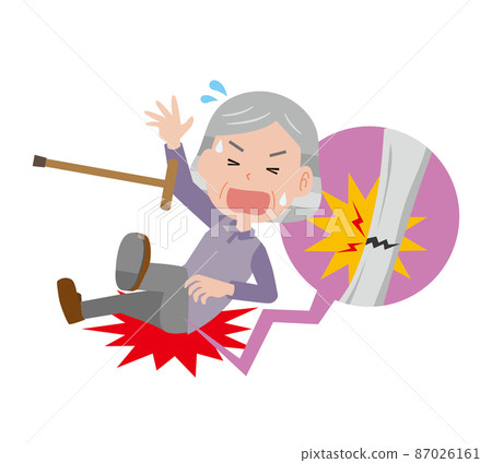 跌倒骨折的老婦人 87026161