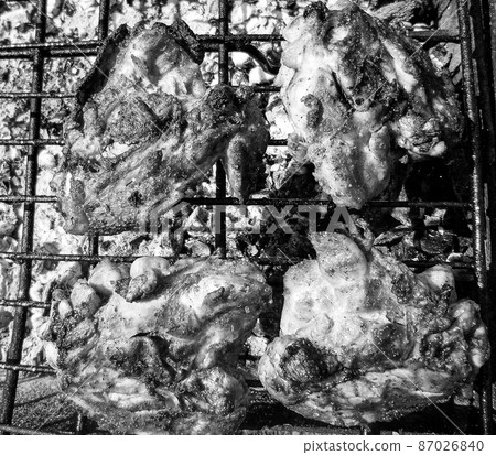 Photography to theme beautiful grilled chicken meat 87026840