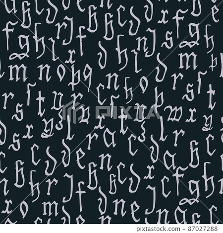 Pattern seamless Gothic style alphabet...-插圖素材 [87027288] - PIXTA圖庫