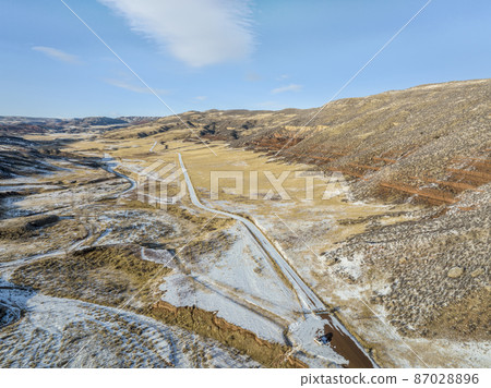 sunset over Colorado foothills sunset over Colorado foothills 87028896