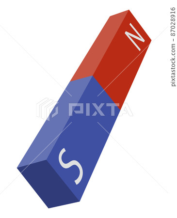 Red and blue magnet icon with two poles north and south isolated on white. Magnetism, magnetize, attraction concept. Power symbol Red and blue magnet icon with two poles north and south isolated on white. Magnetism, magnetize, attraction concept. Power symbol 87028916