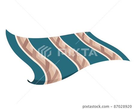 Carpet. Floor covering, mat or rugsfor interior styling decor. Cartoon comfortable decoration for home. Interior design element. Striped carpet isolated on white Carpet. Floor covering, mat or rugsfor interior styling decor. Cartoon comfortable decoration for home. Interior design element. Striped carpet isolated on white 87028920