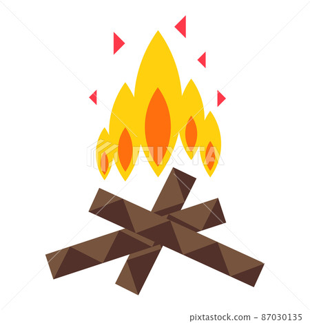 Illustration of bonfire. Ethnic image in native style. Illustration of bonfire. Ethnic image in native style. 87030135