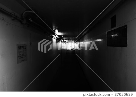 Dark lonely underpass / mental landscape Dark lonely underpass / mental landscape 87030659