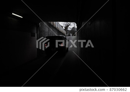 Dark lonely underpass / mental landscape Dark lonely underpass / mental landscape 87030662
