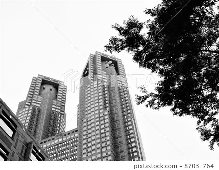 Tokyo Metropolitan Government Building Monochrome Tokyo Metropolitan Government Building Monochrome 87031764