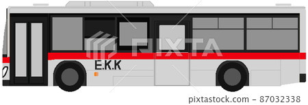 Dot picture style Echigo Kotsu bus Dot picture style Echigo Kotsu bus 87032338