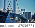 Tokyo Rainbow Bridge seen from the promenade ② 87036771