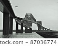 Gate bridge seen from Tokyo Wakasu Seaside Park 87036774