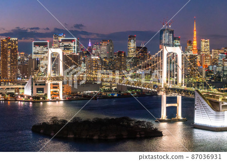《東京》東京海濱/城市夜景 87036931