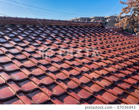 Image of reddish brown tiled roof Image of reddish brown tiled roof 87036943