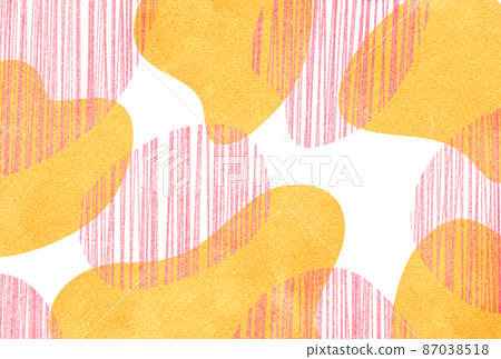 Background material_colored pencils_orange 87038518