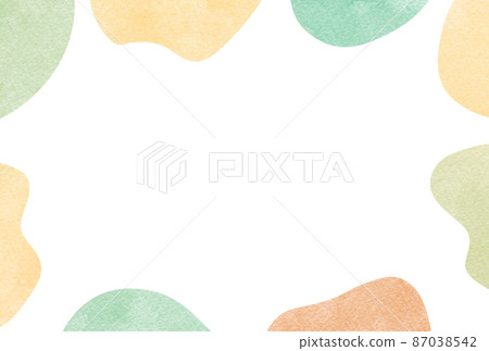 Background material_colored pencils_green 87038542