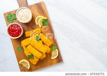 fried fish finger stick or french fries fish 87038755