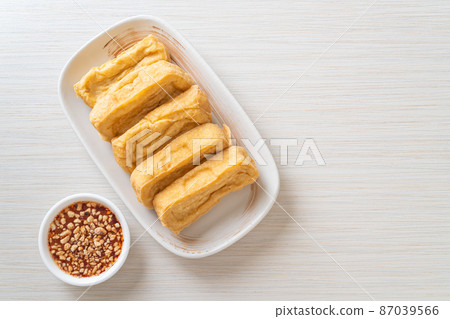 fried tofu with sauce 87039566