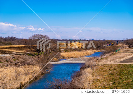 入間流域河床築堤 2022.02 i-2 高飽和度 87041693