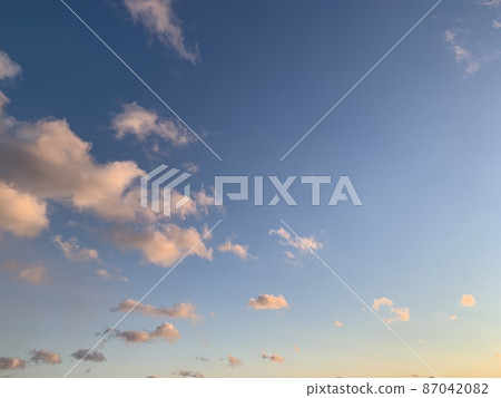 Spring sunset sky Spring sunset sky 87042082