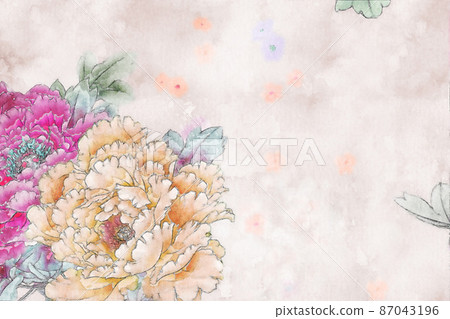 Abstract beautiful watercolor flower illustration 87043196