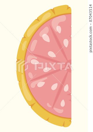 Grapefruit Inflatable Mattress Icon for pool party, beach holiday and hotel vacation. Vector illustration Grapefruit Inflatable Mattress Icon for pool party, beach holiday and hotel vacation. Vector illustration 87043514