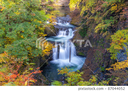 Homeishijuhachi Falls Autumn Leaves (Sendai City, Miyagi Prefecture) 87044052