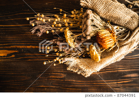 乾花背景素材圖片 87044391