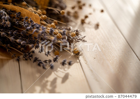Dried flower background material image 87044479