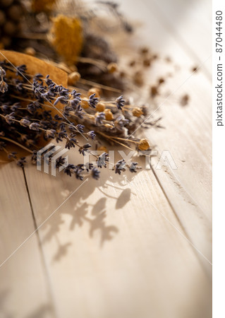 Dried flower background material image 87044480