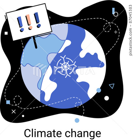 Change climate. Nature biodiversity mother earth. Metaphor of climate change and saving planet, World Environment Day 87045383