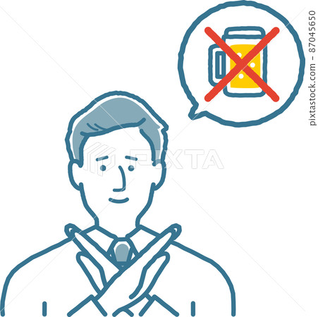 A businessman who refuses to drink alcohol A businessman who refuses to drink alcohol 87045650